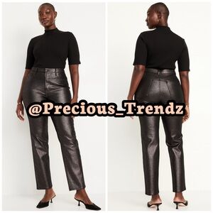 Old Navy High-Waisted Shine OG Straight Ankle Jeans Women’s Size 8